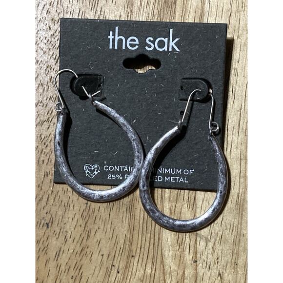 The Sak Jewelry - The Sak Silver Tone U-Shaped Loop Earrings – Boho Dangle NWT